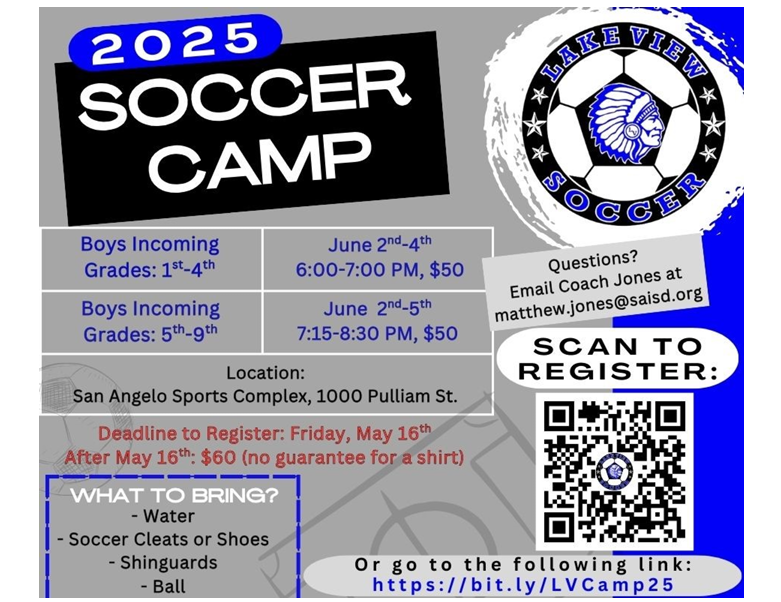 Lakeview Soccer Camp 2025