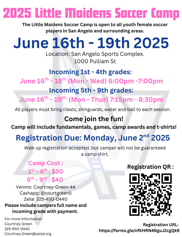 Little Maidens Soccer Camp 2025